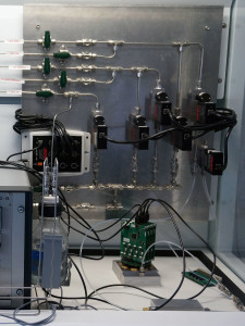 Alicat mass flow control system in situ at Cambridge CMOS Sensors