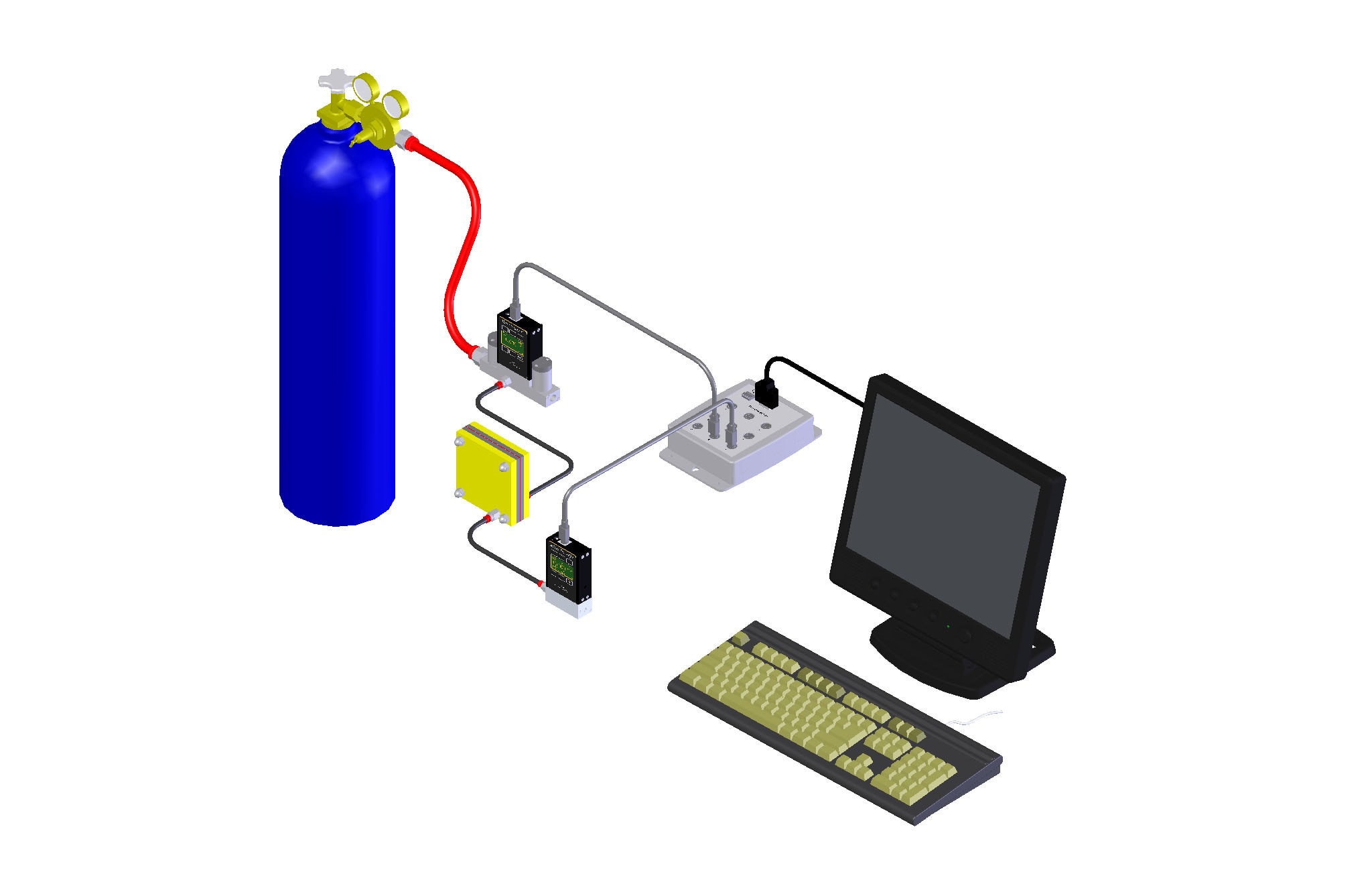 Test de piles à combustibles à membrane 