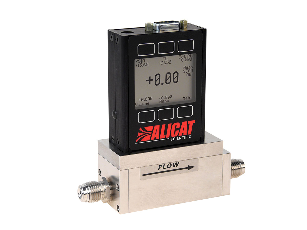 Mass flow controller with SEMI footprint: Alicat MCE-series