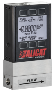 Photo of Alicat MS-Series mass flow meter