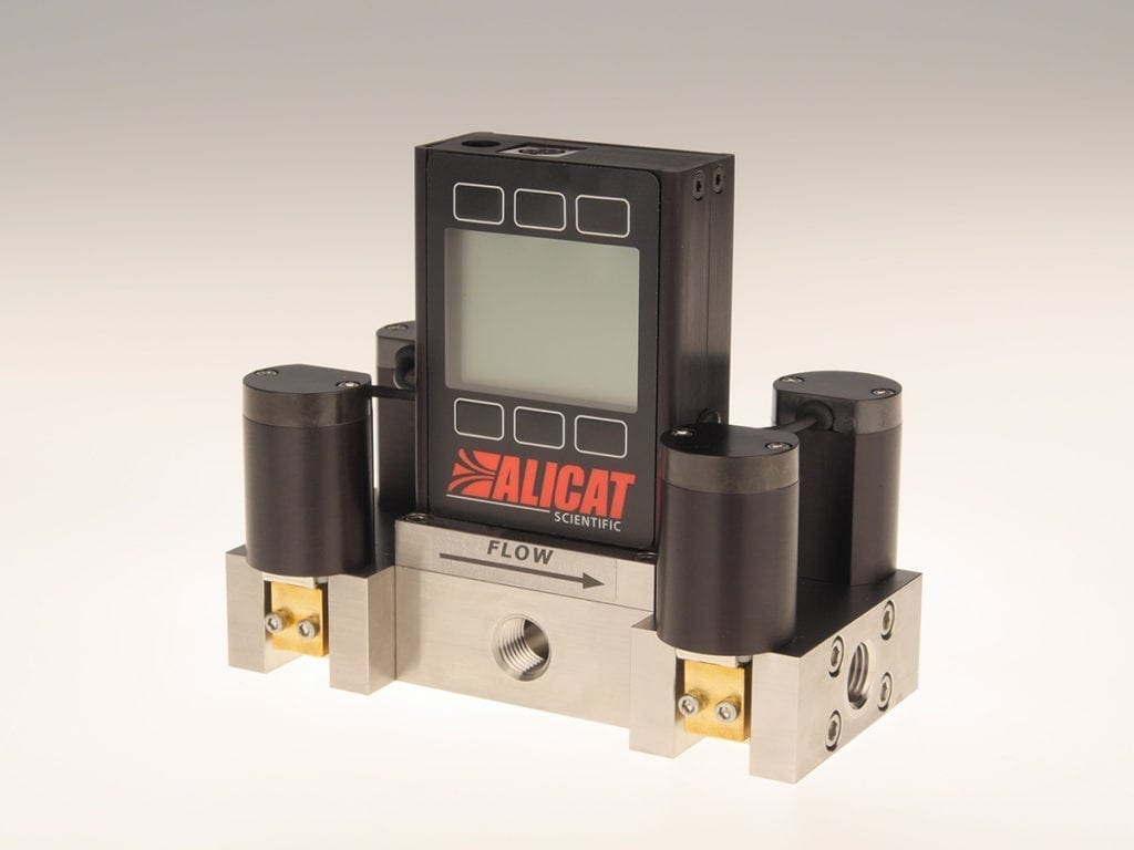 Alicat pressure controller with hammerhead valves recommended for use in aerodynamic test setups