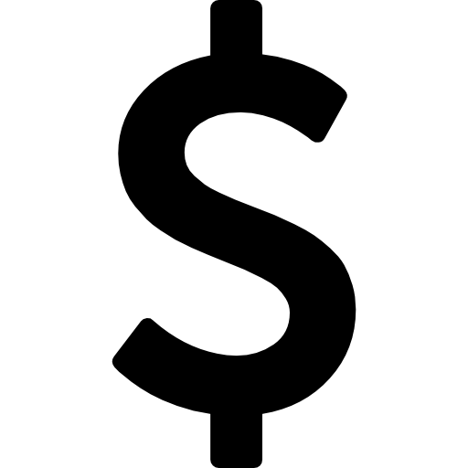 Dollar sign indicating lifetime cost savings as an advantage of SUBs