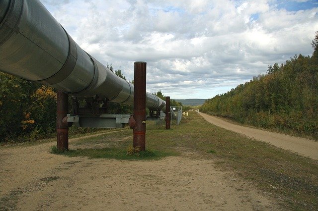 Oil pipeline in Alaska