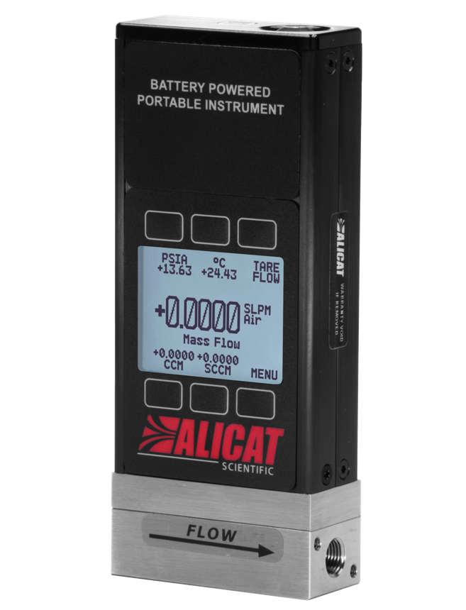 Alicat 10 SLPM portable mass flow meter