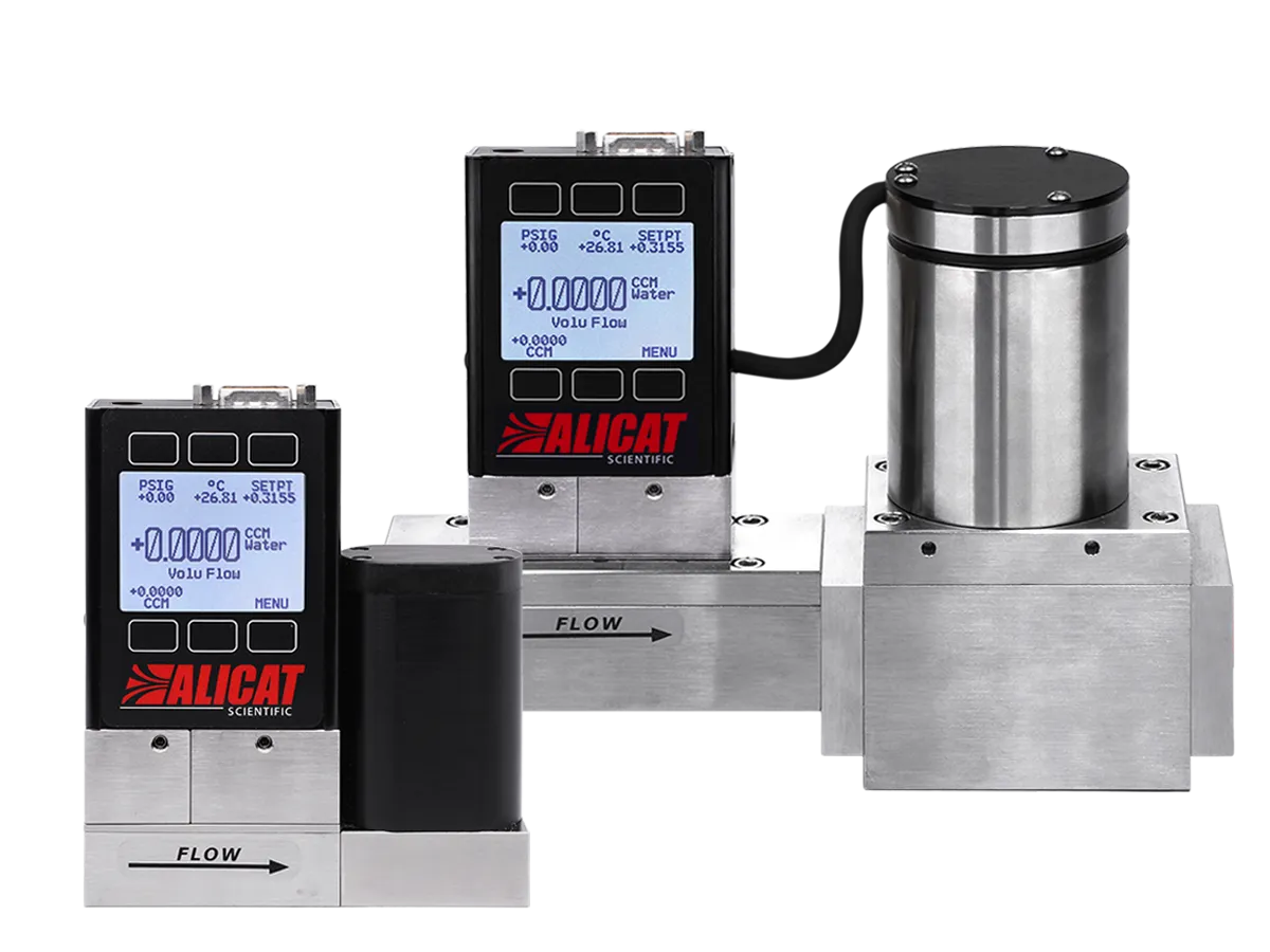 Mass flow controller products from Alicat