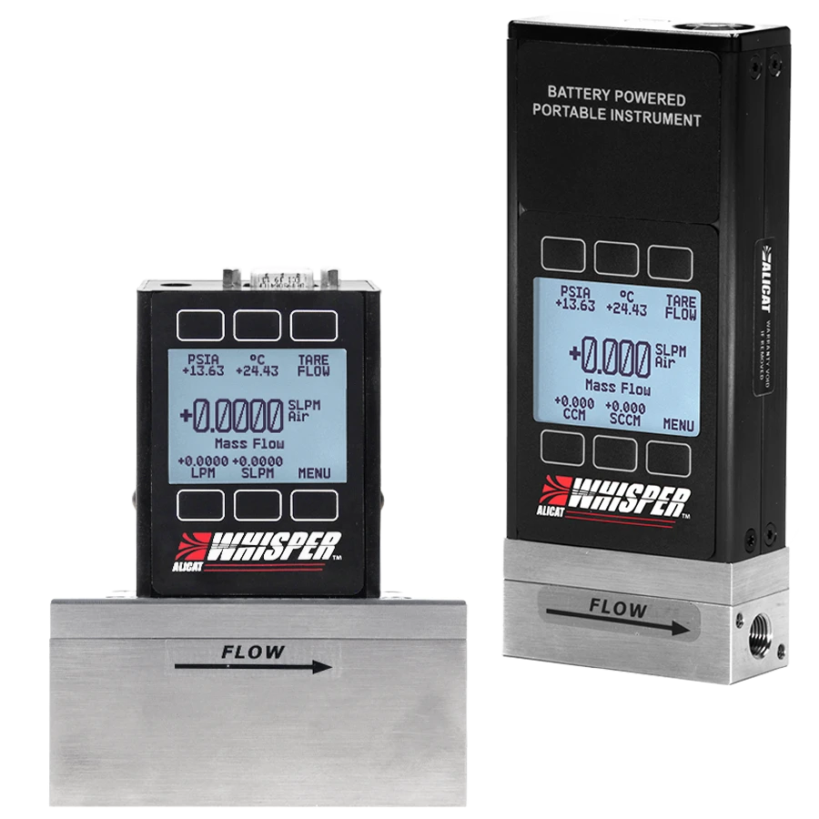 Low pressure drop mass flow meter - Whisper MW Series from Alicat Scientific