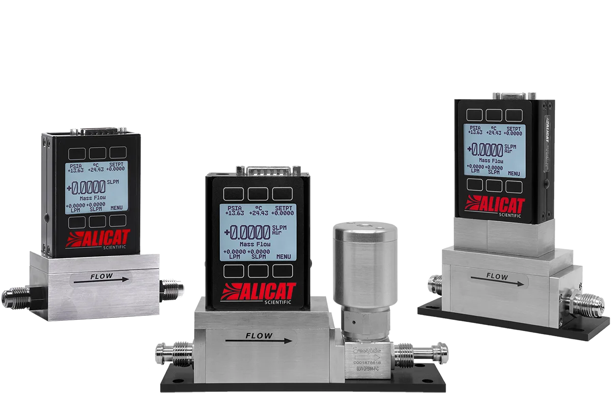 Mass flow controller products from Alicat for vacuum processes