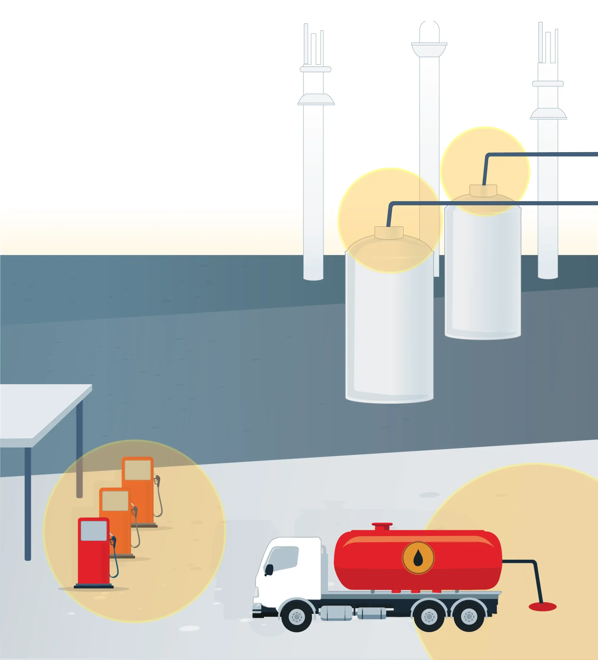 Graphic depicting a hazardous location that requires intrinsically safe instrumentation
