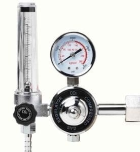 Photo of a gauge for measuring CO2