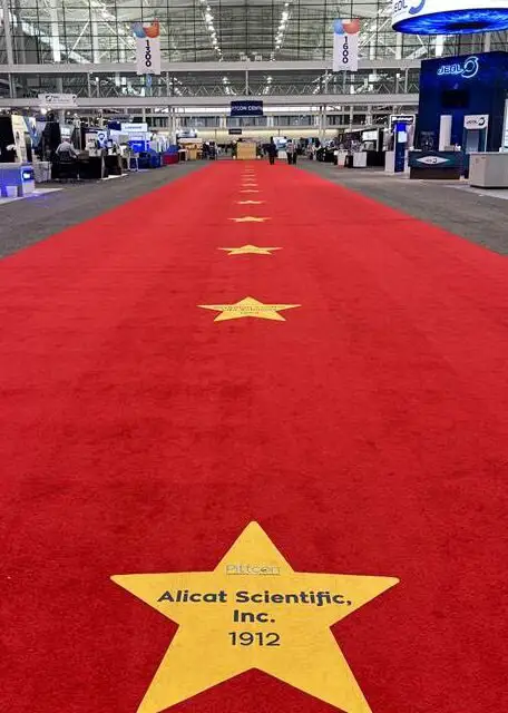 Photo of the Alicat Scientific star on the Pittcon red carpet walk