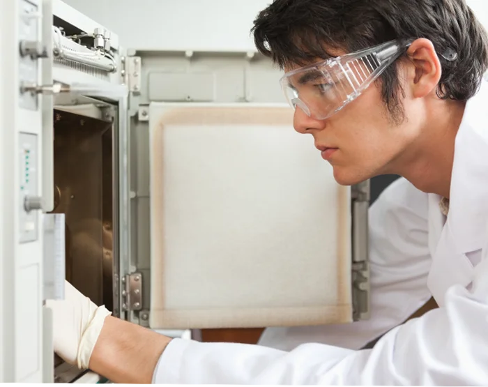 Photo of a lab grown diamond vacuum chamber