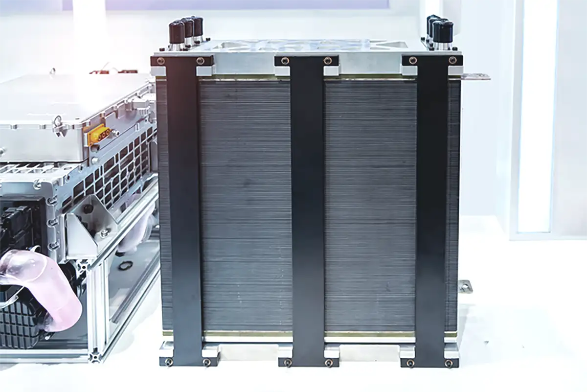 Photo of a hydrogen fuel cell
