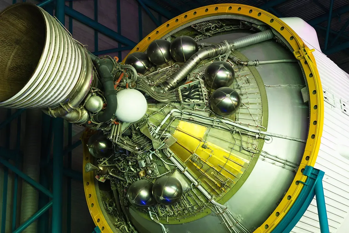 Foto der Saturn-V-Rakete