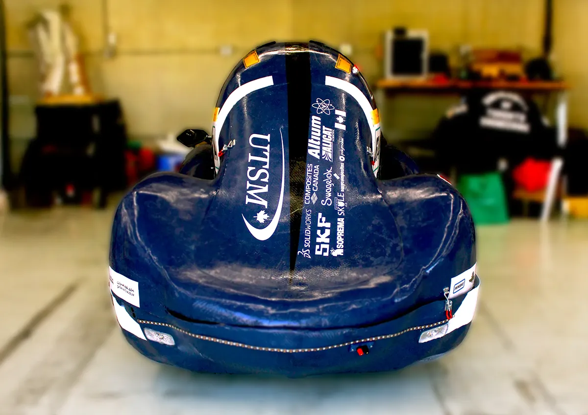 Foto des UTSM-Wasserstoffautos