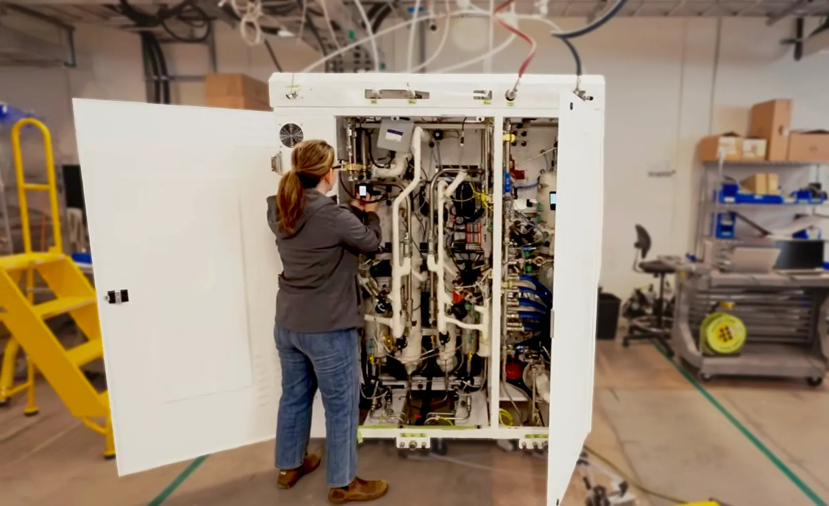 Flow verification in hydrogen fuel cell using Alicat mass flow meter